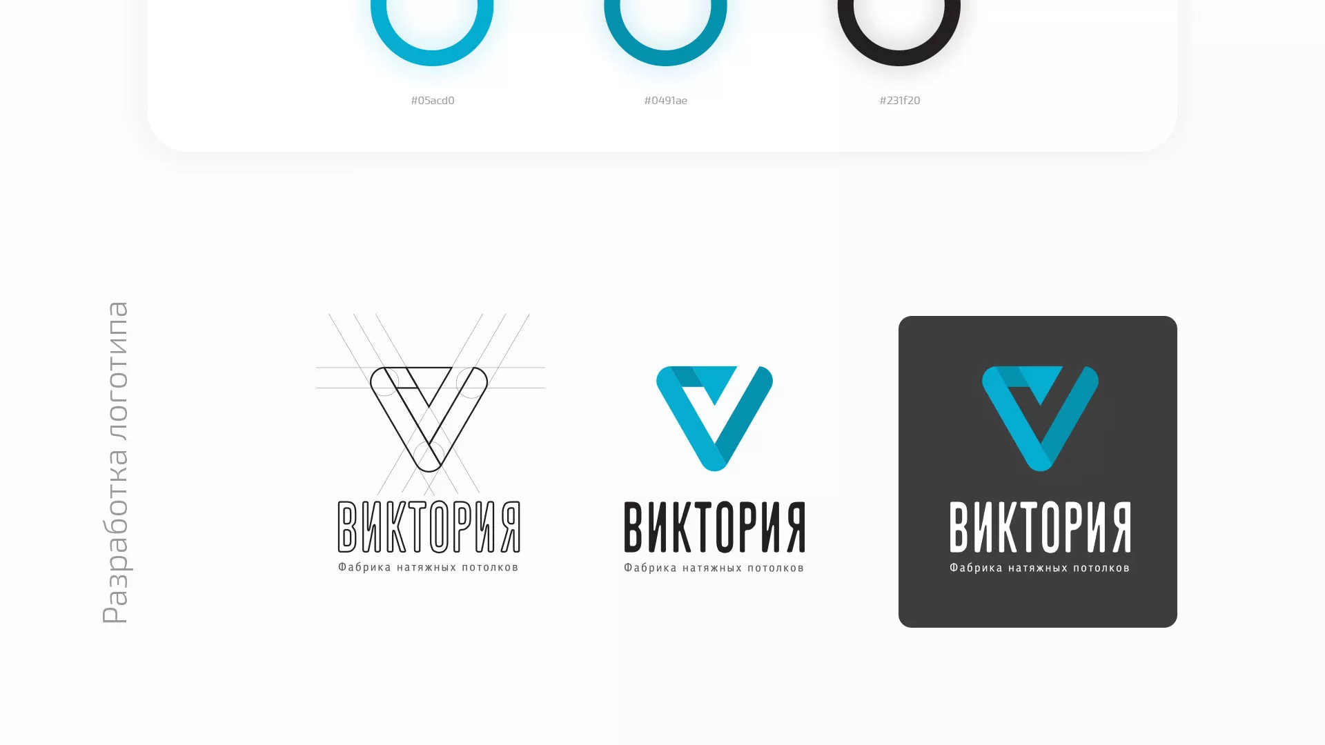Разработка фирменного стиля компании по продаже и установке натяжных потолков в Краснокамске